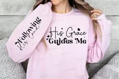His Grace Guides Me Sleeve SVG, Christian SVG Design Product Image 2