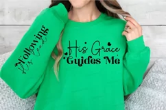 His Grace Guides Me Sleeve SVG, Christian SVG Design Product Image 3