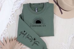 His Grace Is Enough Sleeve SVG, Christian SVG Design Product Image 3