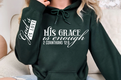 His Grace Is Enough Sleeve SVG Design Product Image 3