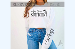 His grace is sufficient Sleeve SVG Design Product Image 1
