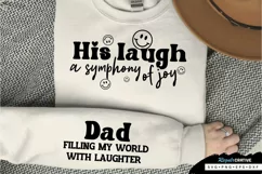 Dad Filling My World Sleeve SVG, Father's Day SVG Design Product Image 3