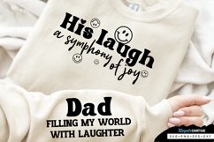 Dad Filling My World Sleeve SVG, Father&#039;s Day SVG Design Product Image 1