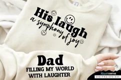 Dad Filling My World Sleeve SVG, Father's Day SVG Design Product Image 1