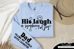 Dad Filling My World Sleeve SVG, Father's Day SVG Design Product Image 2