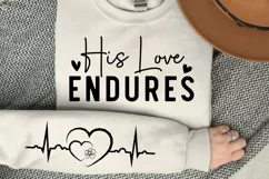 Heart Sleeve SVG, Christian SVG Design, Faith SVG Product Image 2