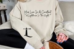 His Love is a Constant A Lighthouse in the Night Sleeve SVG Product Image 3