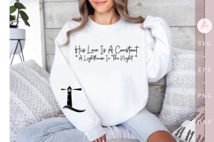 His Love is a Constant A Lighthouse in the Night Sleeve SVG Product Image 1