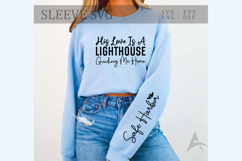 His Love is a Lighthouse Guiding Me Home Sleeve SVG Product Image 3