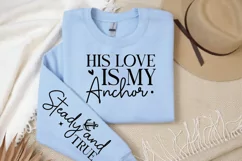 His Love Is My Anchor Sleeve SVG, Christian SVG Design Product Image 2
