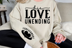 His Love Unending Sleeve SVG Design Product Image 3