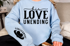 His Love Unending Sleeve SVG Design Product Image 2