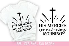 His mercies are new every morning SVG - Christian Quotes SVG Product Image 1