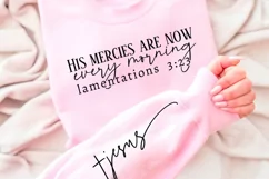 His Mercies Are New Sleeve SVG, Inspirational SVG Design Product Image 3
