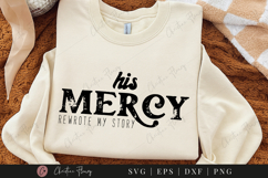 His Mercy SVG PNG | Boho Christian PNG Product Image 6