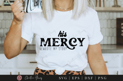 His Mercy SVG PNG | Boho Christian PNG Product Image 2