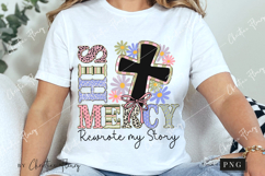 His Mercy Rewrote My Story PNG | Bible Verse PNG Product Image 3