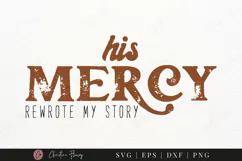His Mercy SVG PNG | Boho Christian PNG Product Image 8