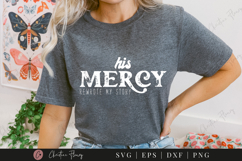 His Mercy SVG PNG | Boho Christian PNG Product Image 3