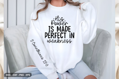 His Power Is Made - Christian Sleeve T-Shirt Design Product Image 2