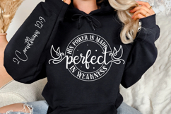 His Power Is Made Perfect Sleeve SVG, Bible Quotes SVG Product Image 3