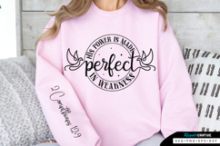 His Power Is Made Perfect Sleeve SVG, Bible Quotes SVG Product Image 1