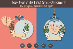 First Steps SVG Ornament Product Image 4