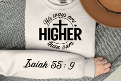 His Ways Are Higher Than Ours SVG Design Product Image 2