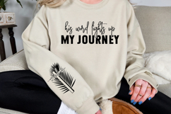 His word lights up my journey Sleeve SVG Design Product Image 2