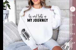 His word lights up my journey Sleeve SVG Design Product Image 1