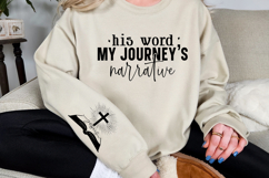 His word my journeys narrative Sleeve SVG Design Product Image 2