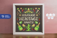 Hispanic Heritage Month 3D Layered Paper Cut Product Image 1