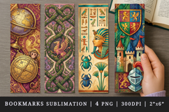 Historical bookmarks printable sublimation bookmark design Product Image 1