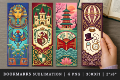 Historical bookmarks printable sublimation bookmark design Product Image 1