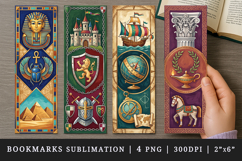Historical bookmarks printable sublimation bookmark design Product Image 1