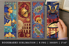 Historical bookmarks printable sublimation bookmark design Product Image 1