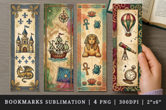 Historical bookmarks printable sublimation bookmark design Product Image 1