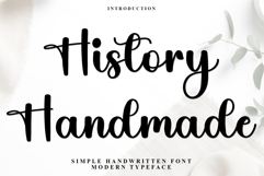 History Handmade Product Image 1