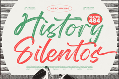 History Silentos - Brush Script Font Product Image 1
