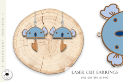 Cute Valentine Laser Cut Earrings SVG | Kawaii Earrings Product Image 2