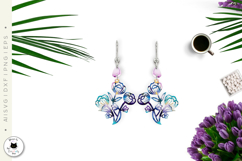 Elegant Tulip Earrings Laser Cut | Floral Jewelry Product Image 2