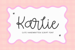 Karlie - Cute Script Font Product Image 1