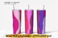 Abstraction tumbler,20 oz skinny tumbler sublimation png Product Image 1