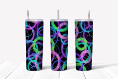 Abstract grunge circles tumbler,20 oz skinny tumbler Product Image 2