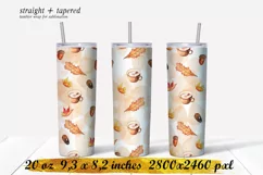 Autumn tumbler ,20 oz skinny tumbler sublimation Product Image 1