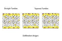 Sunflowers tumbler,Leopard Tumbler,20 oz skinny tumbler Product Image 3