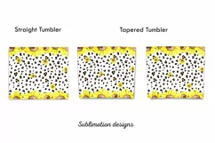 Sunflowers tumbler,Leopard Tumbler,20 oz skinny tumbler Product Image 3