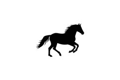 Majestic horse in motion with flowing mane in flat vector ar Product Image 1