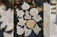 Halloween Coloring for Kids| DIY paint kit||Laser Cut| SVG Product Image 1