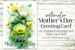 Mother&#039;s Day Card, Watercolor Floral Printable Card, c13 Product Image 1